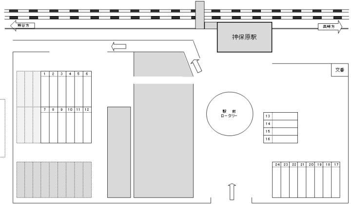 上里町 神保原 駅 月極駐車場 神保原駅構内駐車場 株 ジェイアール東日本高架サービス